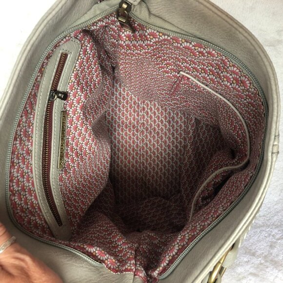 ANTIK Kraft Grey Stitched Hobo Purse - Picture 11 of 16